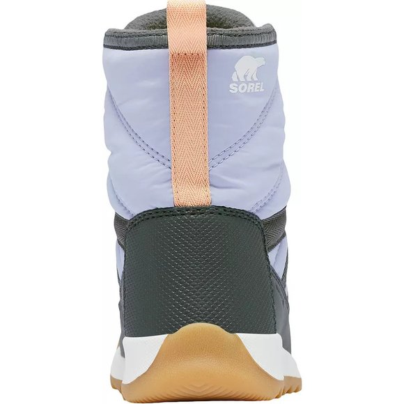 NEW Sorel Sizes 1-7 Kids' Whitney II Short Lace Winter Boots - Black/ Lavender - Picture 6 of 14